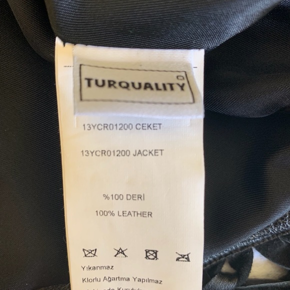 New Soft Black real Lamb leather Biker jacket Long leather tassels EUR 38 US 6-8 - Picture 13 of 16